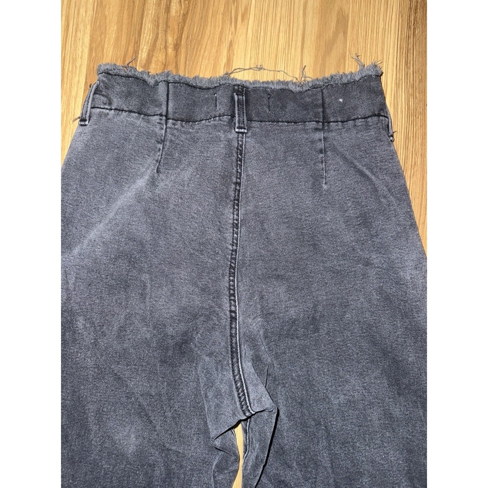 Garage Jeans Women's 9‎ Black High Rise Frayed Waist Skinny Stretch Denim Pants - Picture 7 of 10